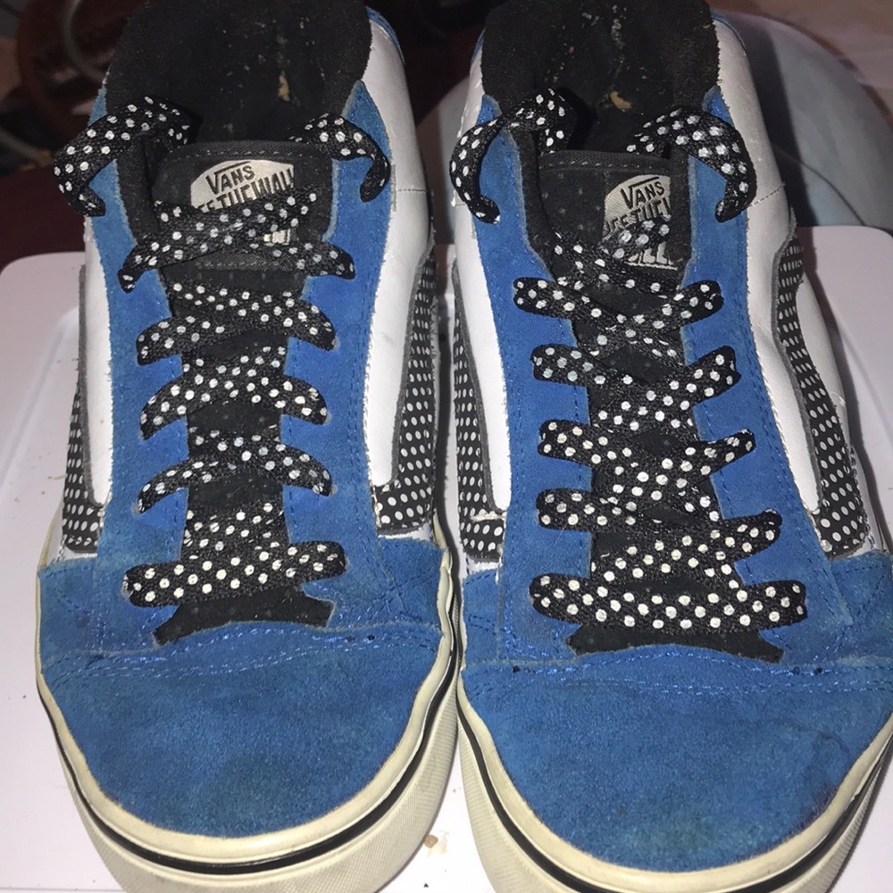Vans Off the Wall💙🖤🤍